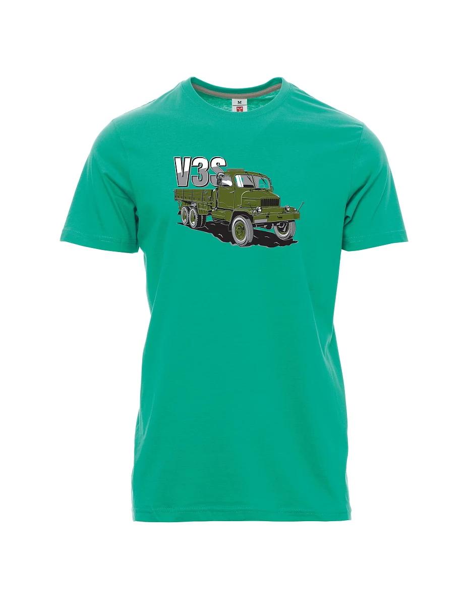 Smaragdové pánské tričko Nákladný automobil V3S Valník