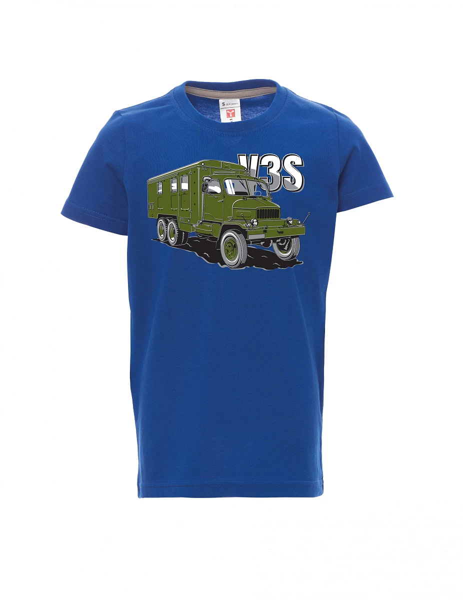 Modré detské tričko Nákladný automobil V3S Skriňa