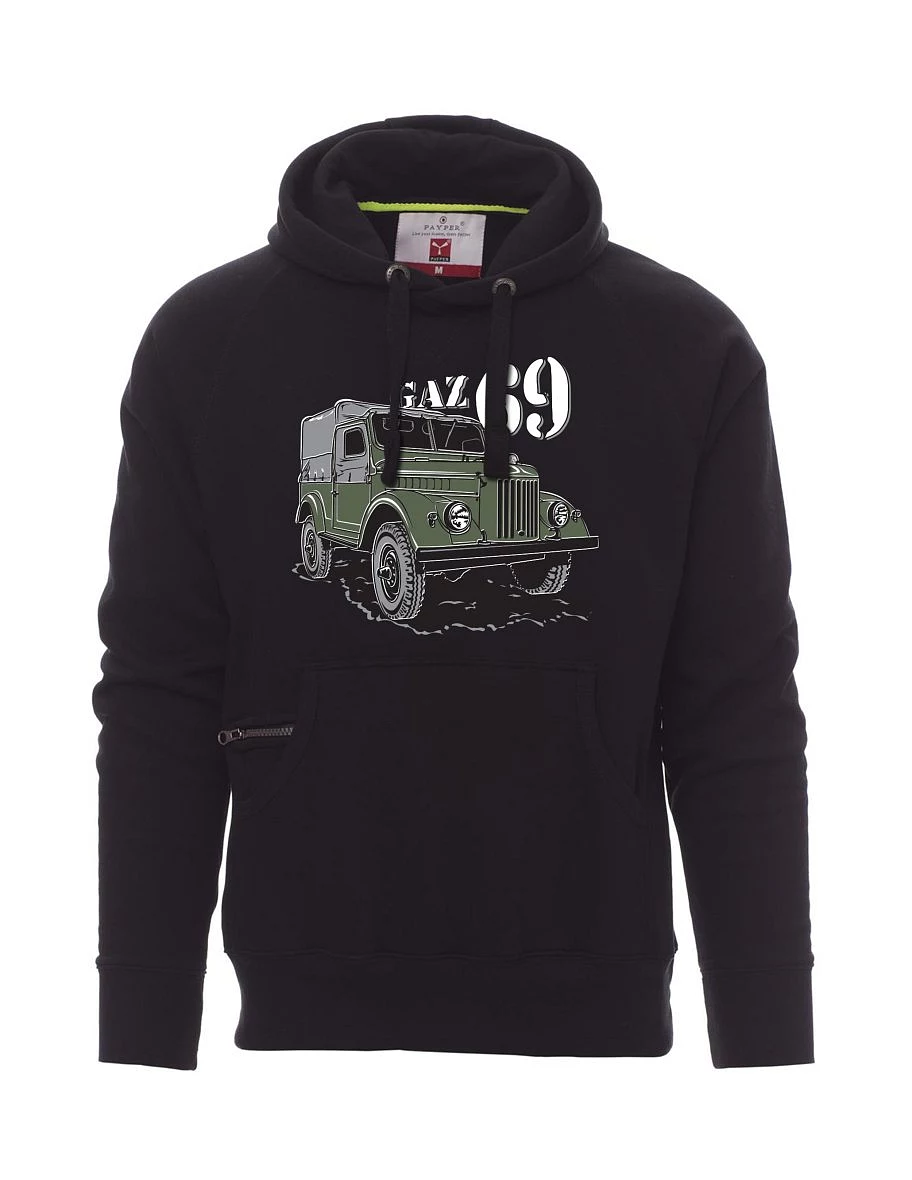 Černá pánská mikina GAZ 69