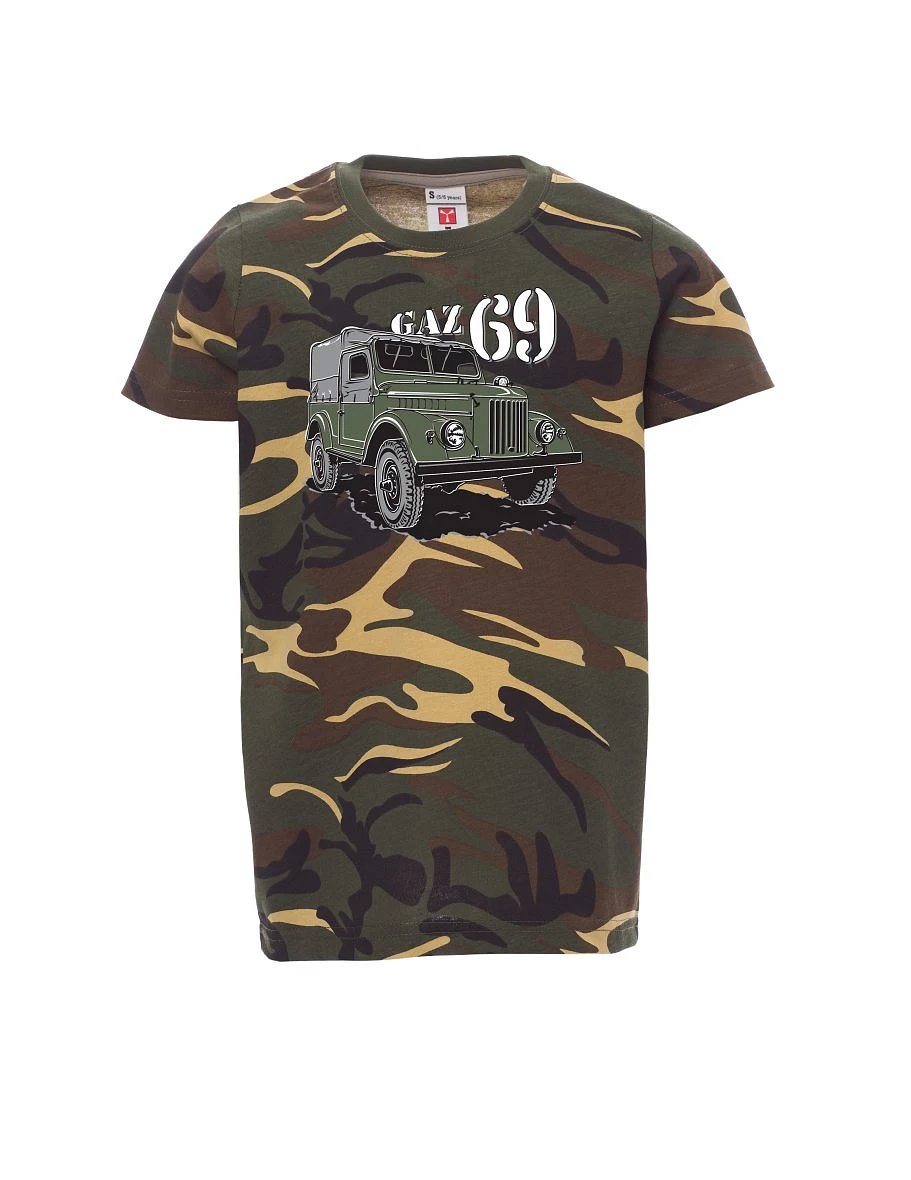 Maskáčové detské tričko GAZ 69