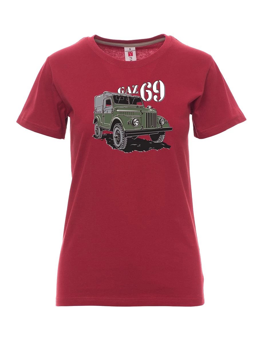 Bordó dámské tričko GAZ 69