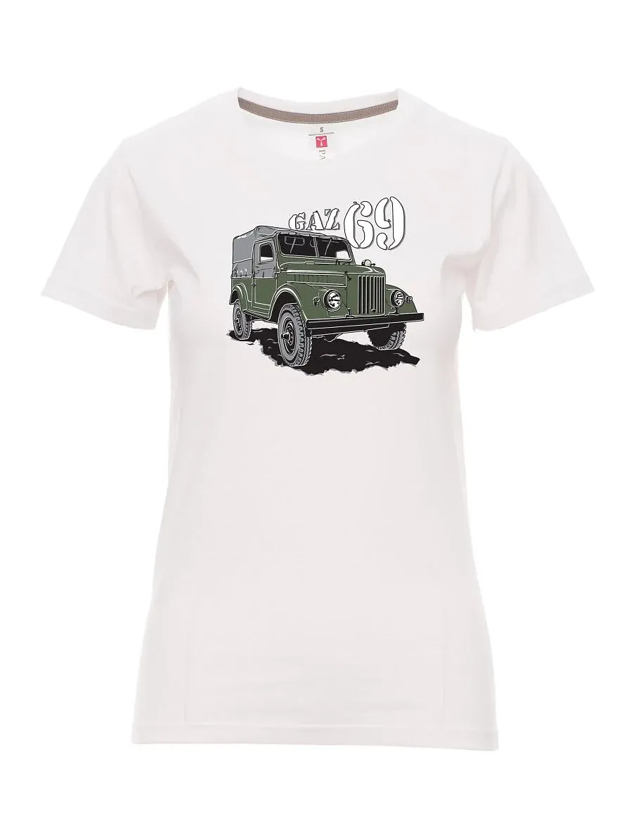 Bílé dámské tričko GAZ 69