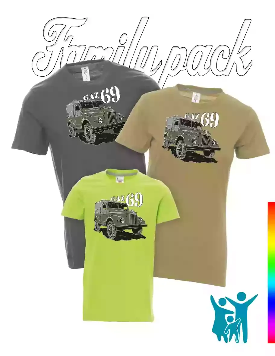 Rodinný set triček GAZ 69