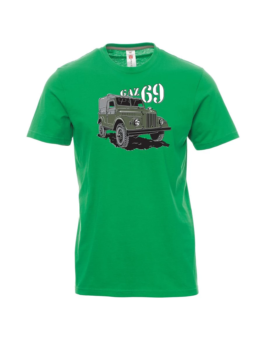 Zelené pánské tričko GAZ 69