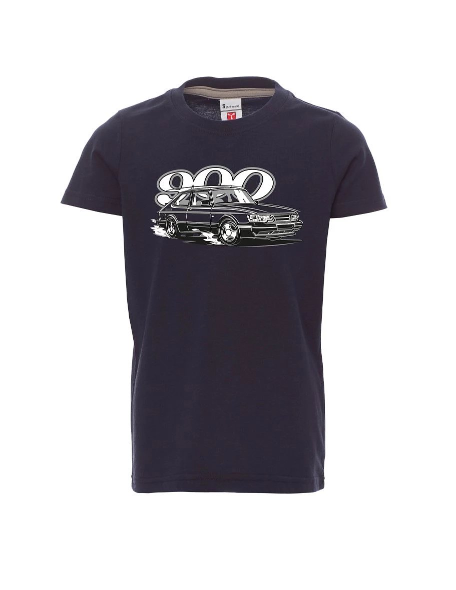 Navy detské tričko so Saabom 900