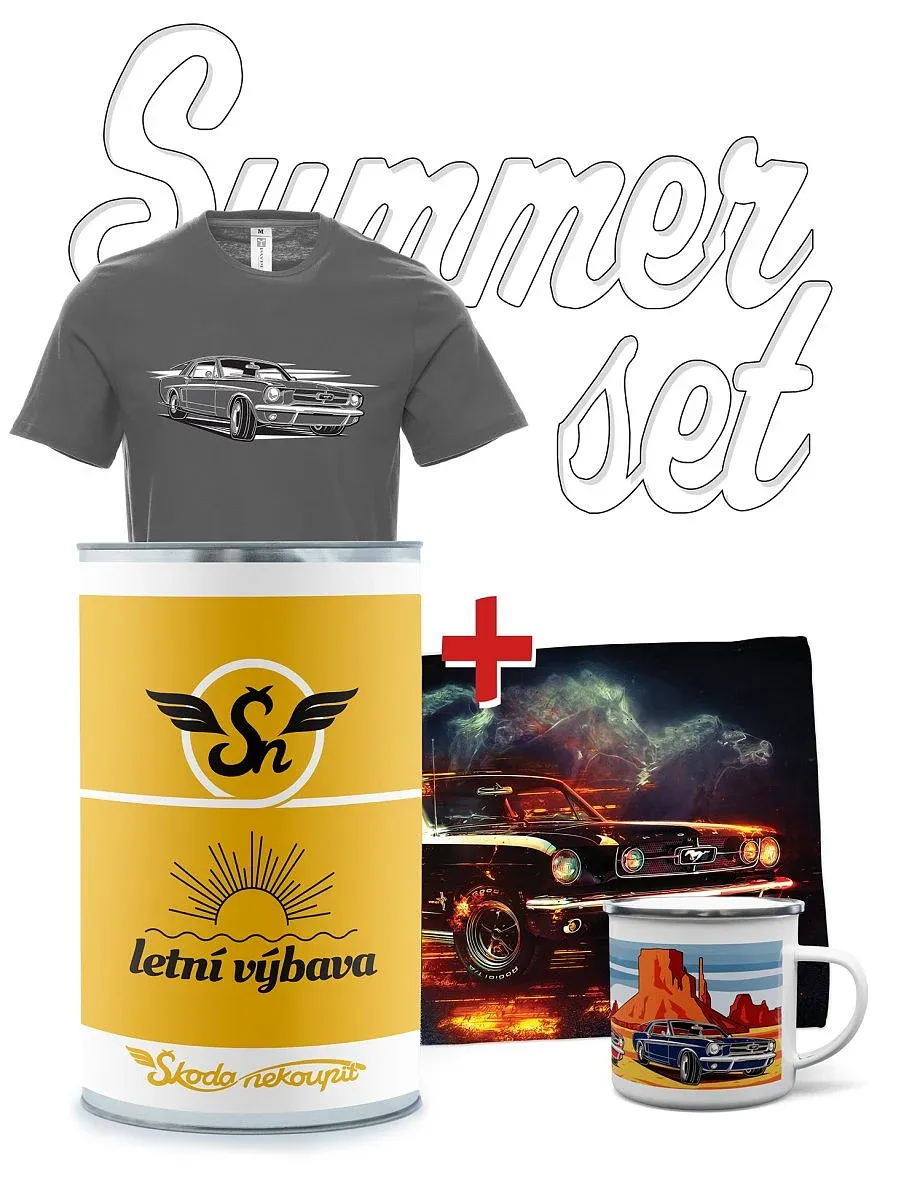 Dárkový letní set s mustangom