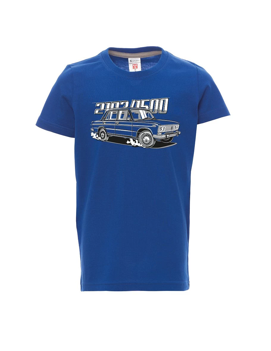 Modré detské tričko s motívom Lada 2103 / VAZ 1500