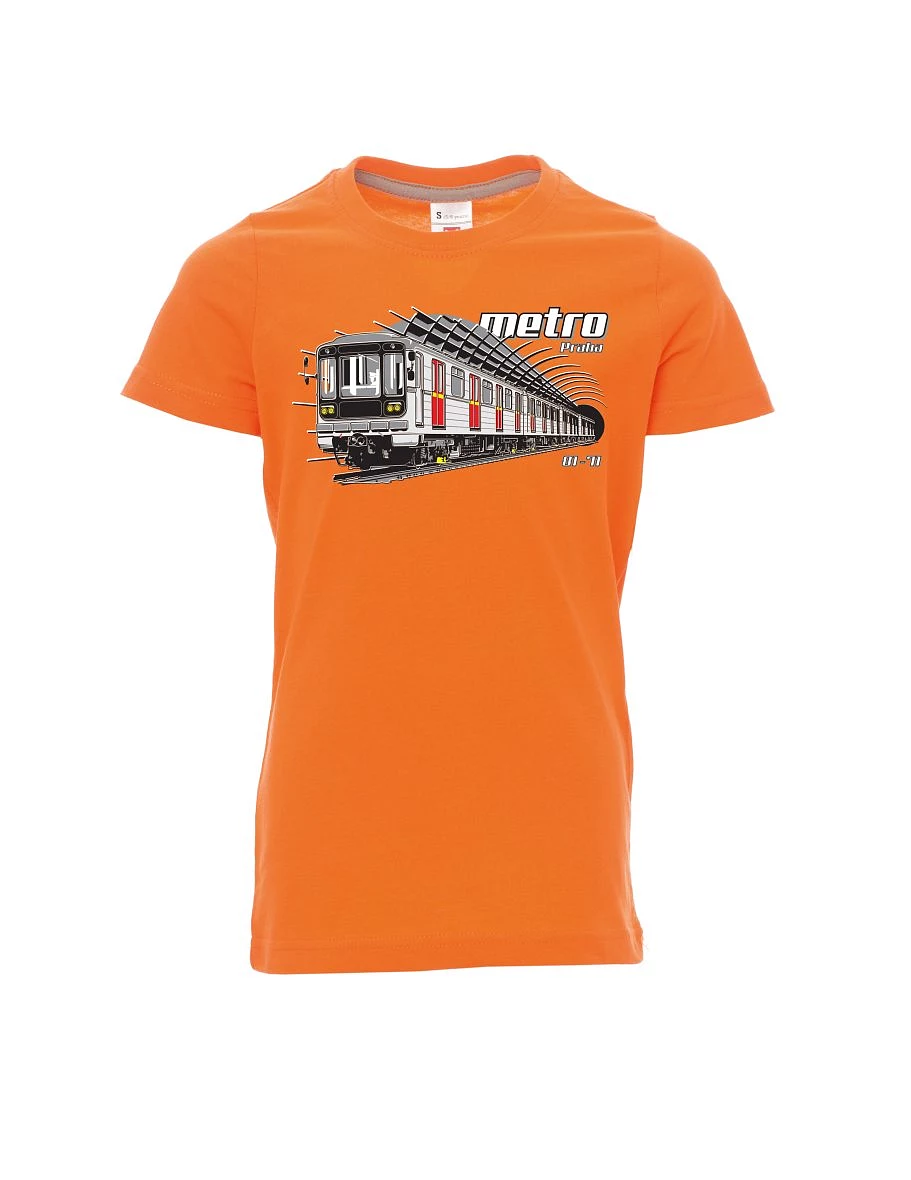 Oranžové detské tričko Metro 81-71