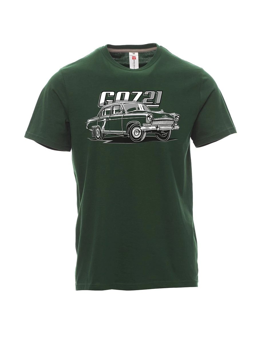 Tmavozelené pánské tričko GAZ 21