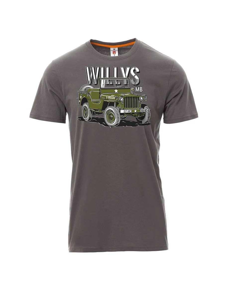 Šedé pánské tričko Willys MB