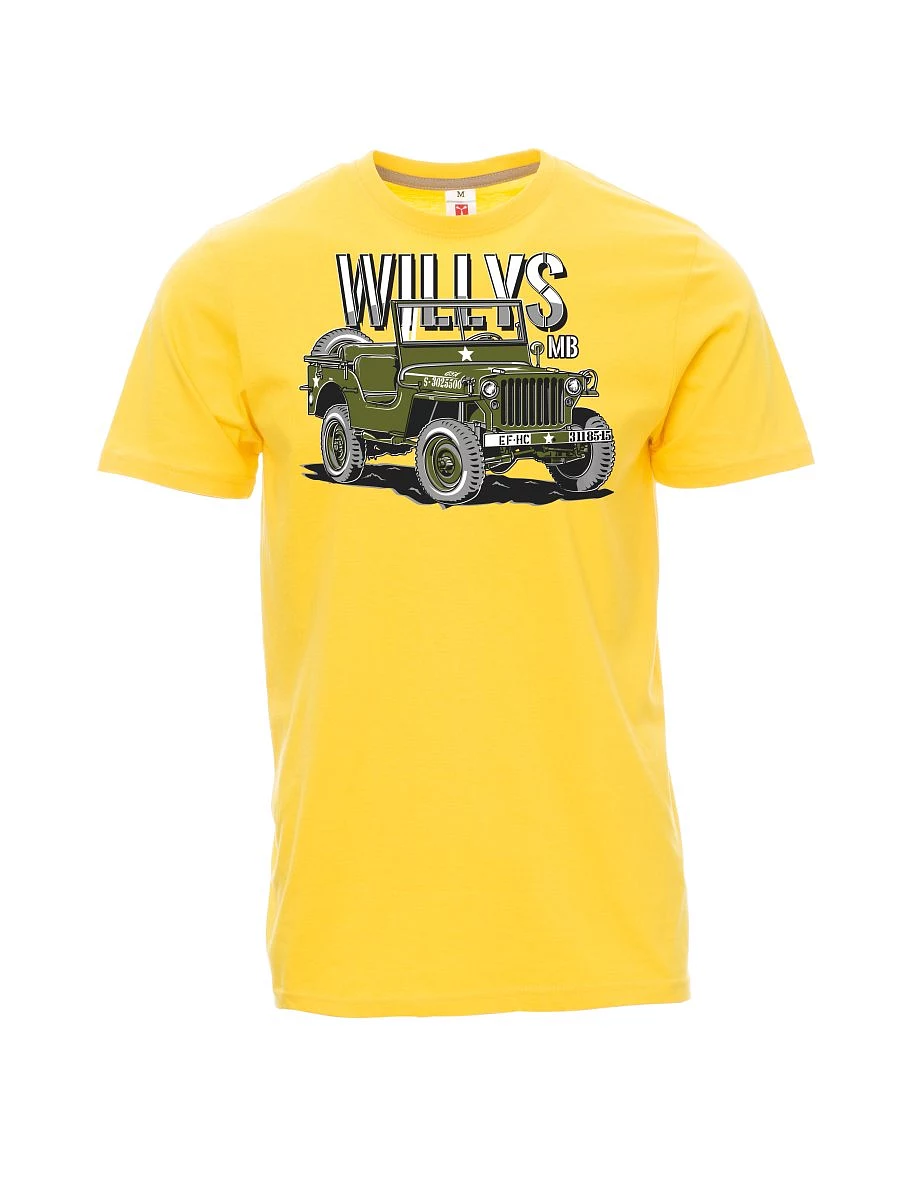 Žluté pánské tričko Willys MB
