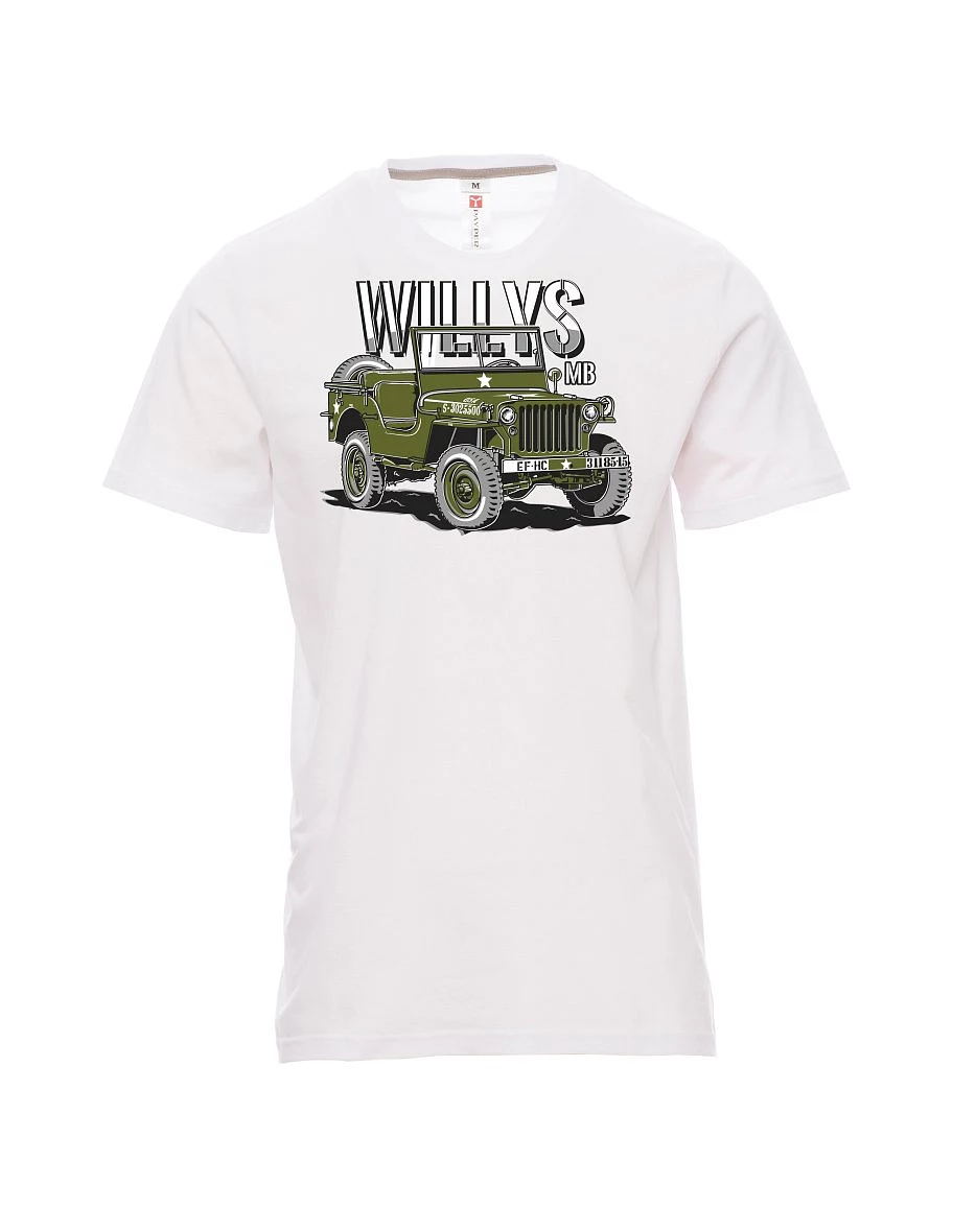 Bílé pánské tričko Willys MB