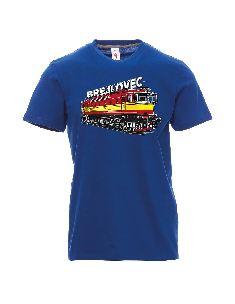 Modré pánské tričko Lokomotíva 753 "Brejlovec"