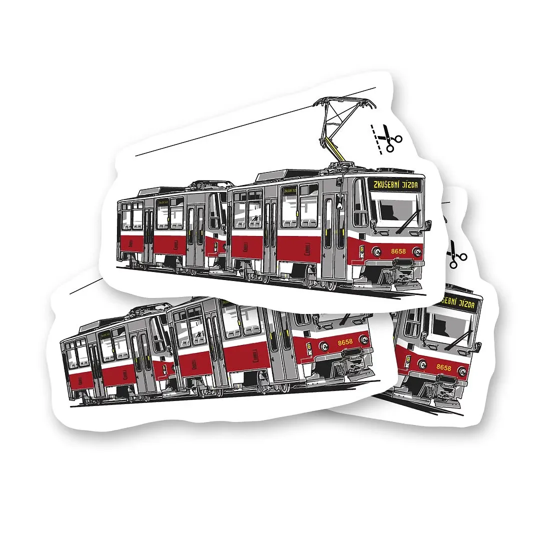 Dočasné tetovanie s veteránom Tramvaj T6A5
