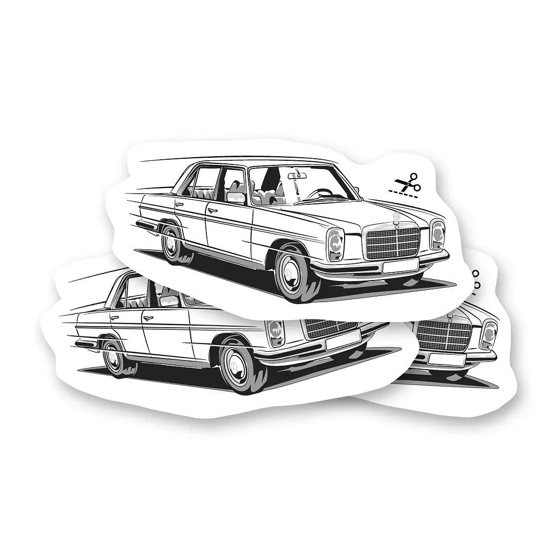 Dočasné tetovanie s veteránom Mercedes W114