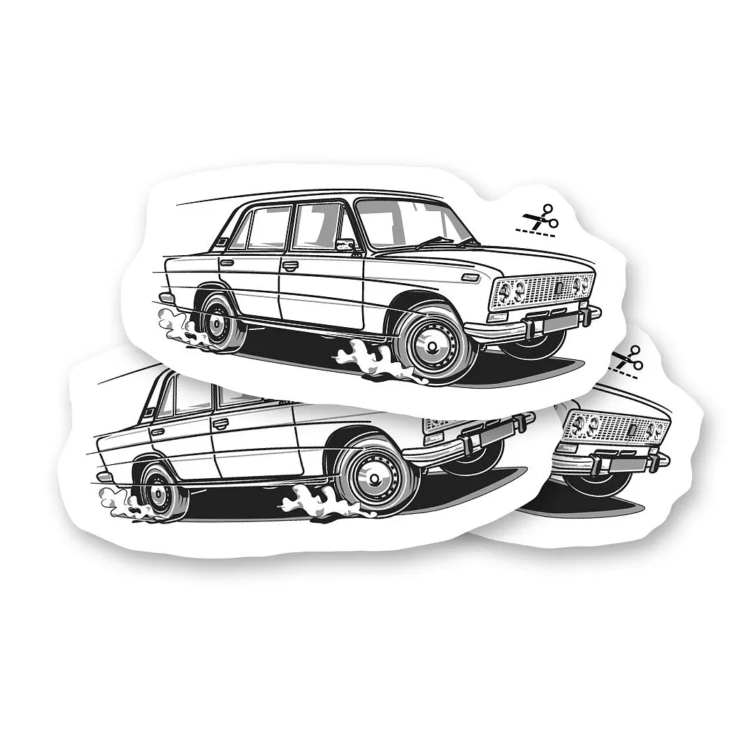 Dočasné tetovanie s veteránom Lada 1500
