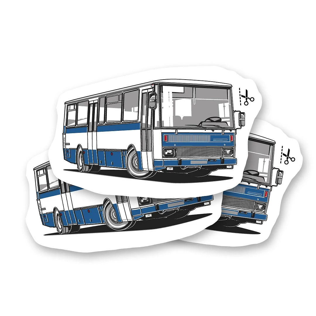 Dočasné tetovanie s veteránom autobus