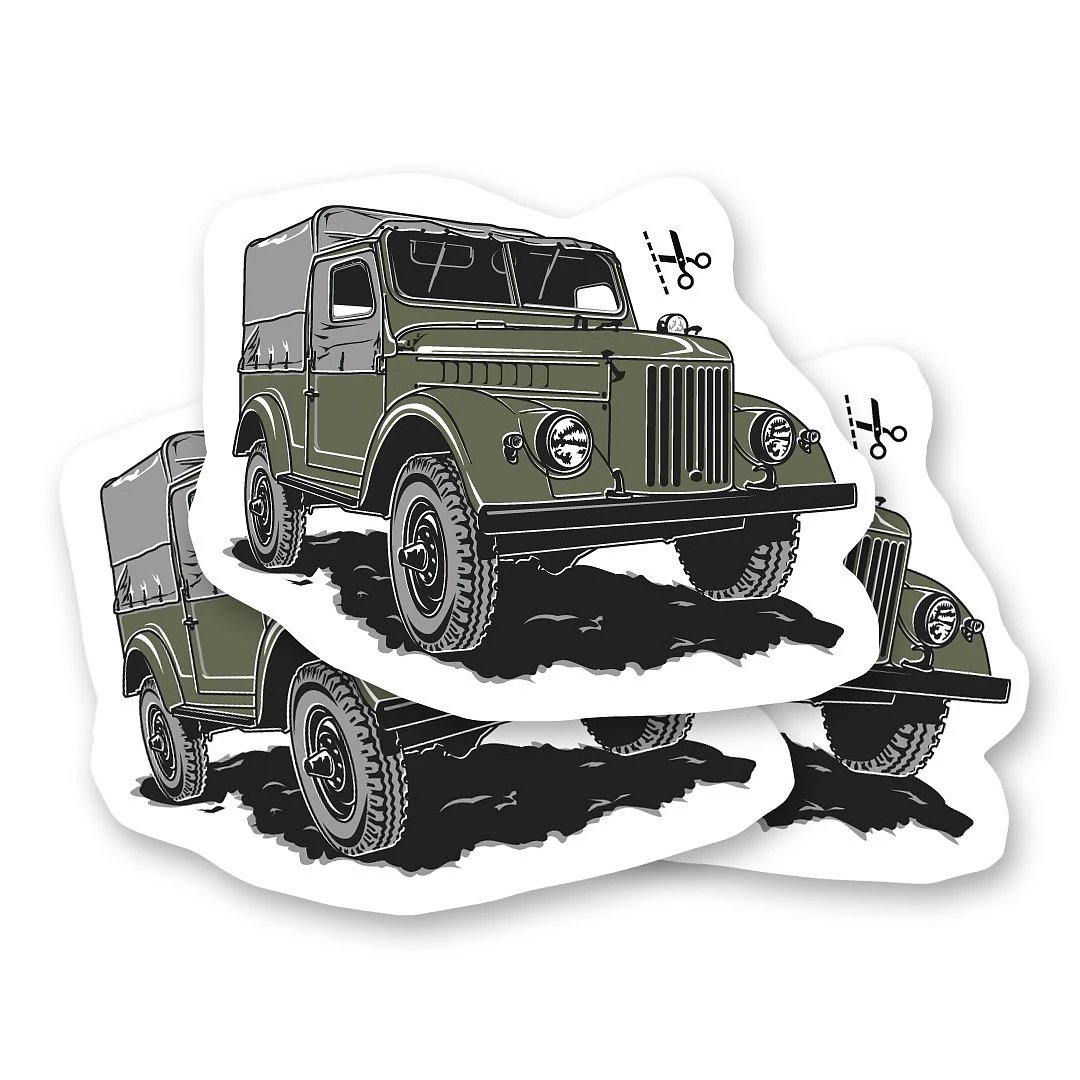 Dočasné tetovanie s veteránom Gaz 69