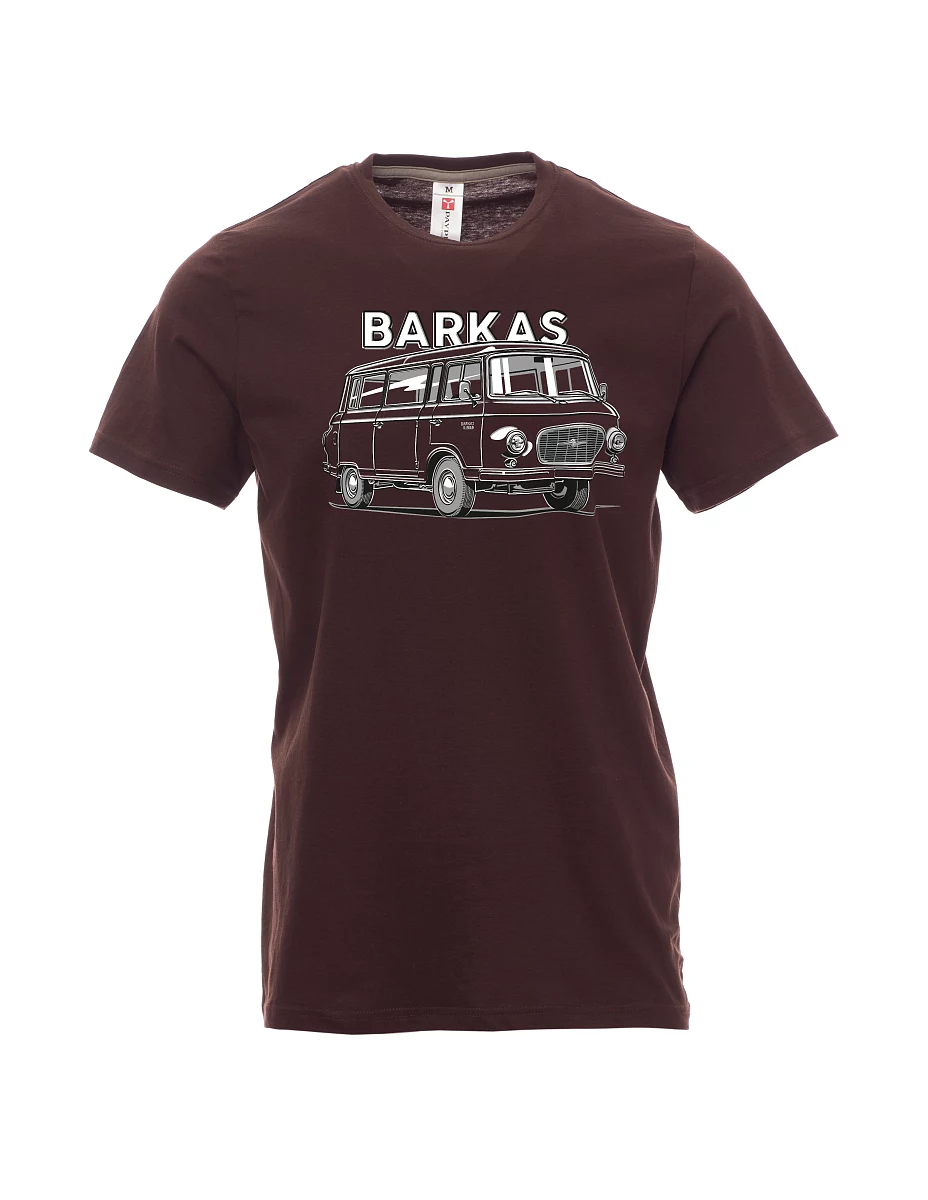 Tmavo hnedé pánské tričko Barkas B1000
