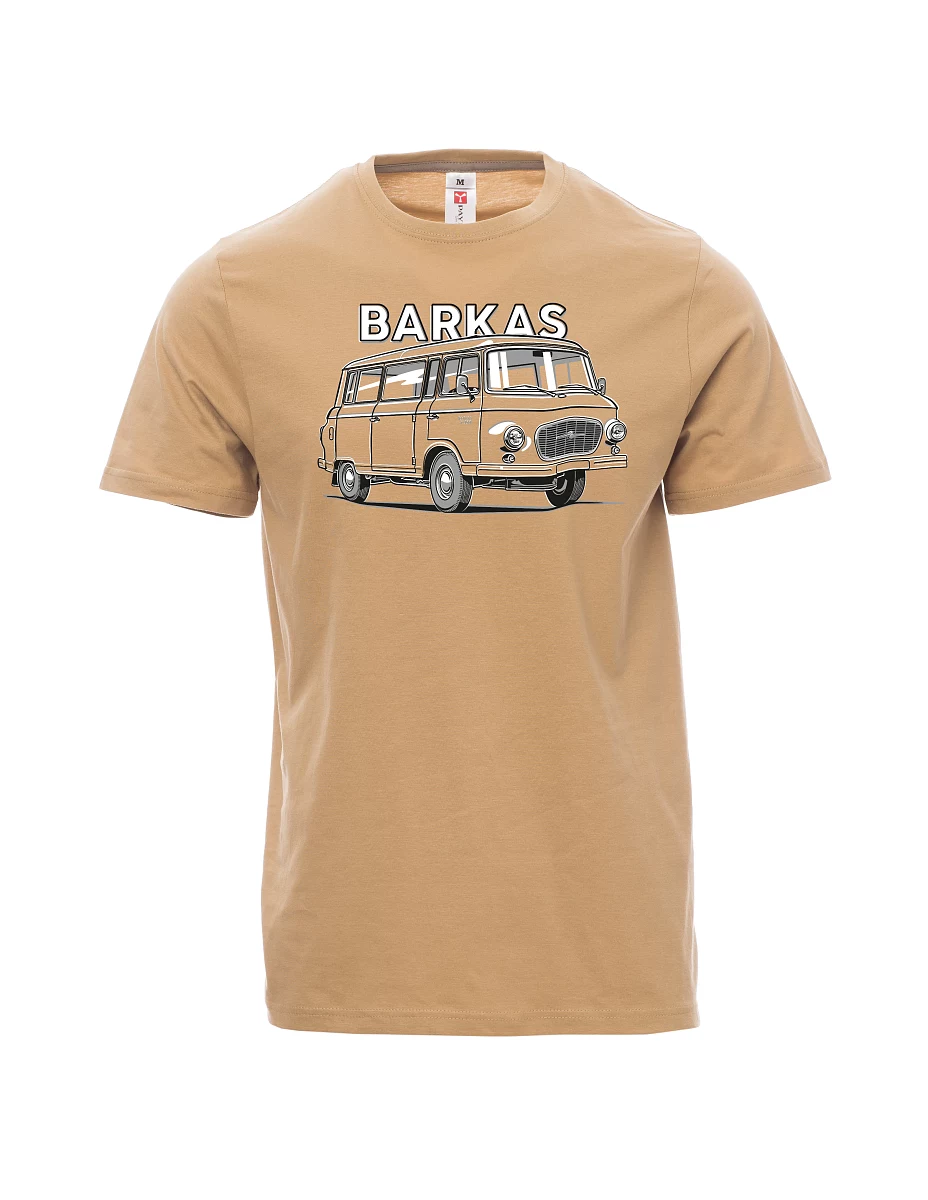 Hnědé pánské tričko Barkas B1000
