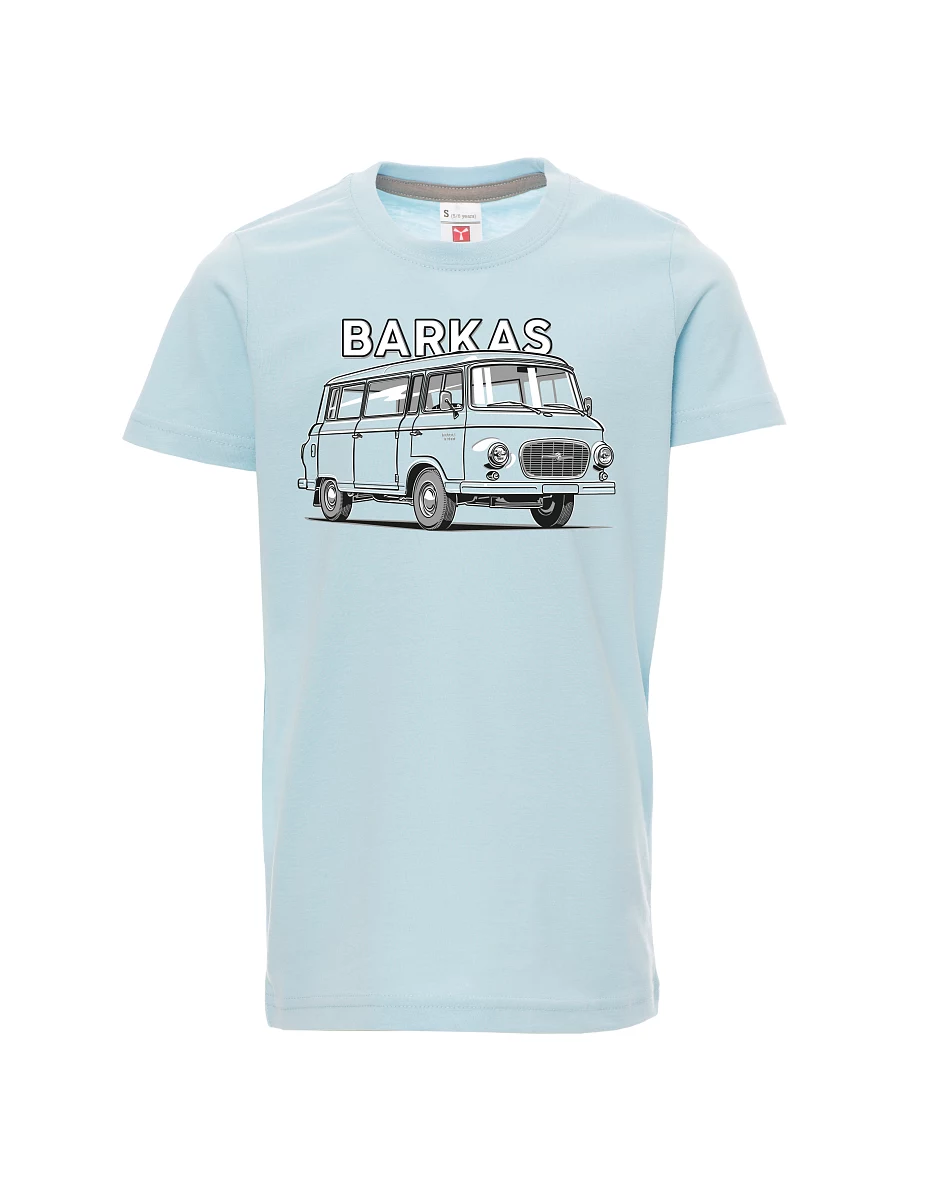 Bledě modré detské tričko Barkas B1000