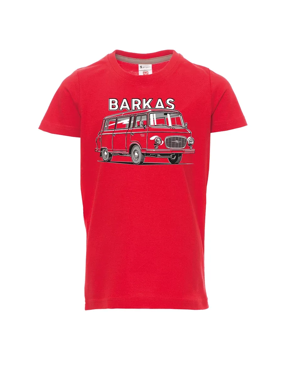 Červené detské tričko Barkas B1000