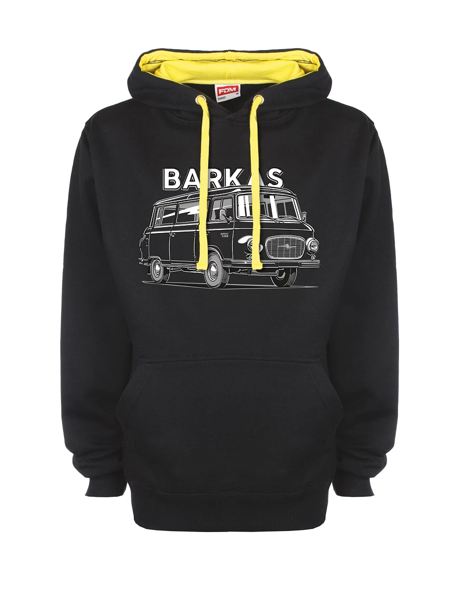 Žluto-černá mikina s Barkas B1000