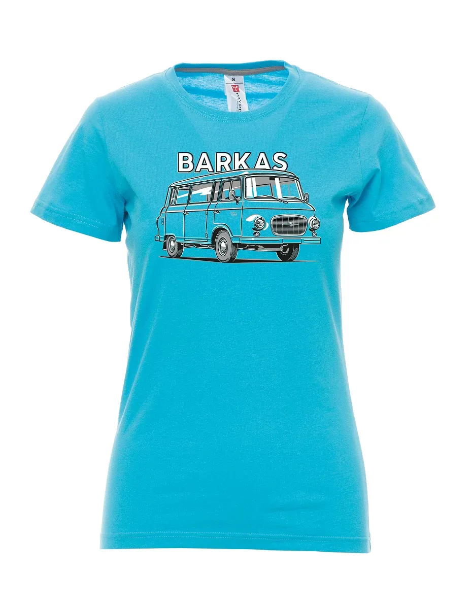 Atolově modré dámské tričko Barkas B1000