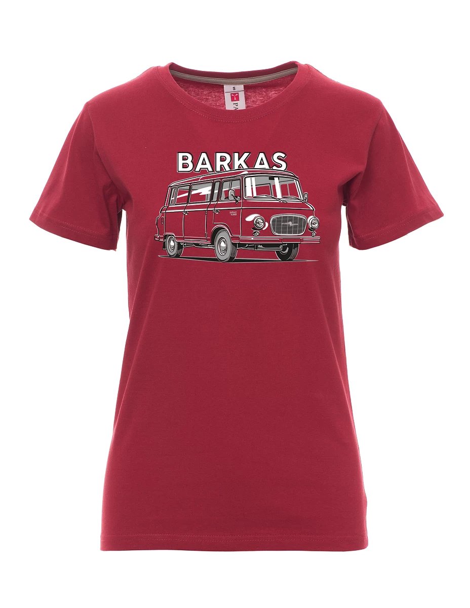 Bordó dámské tričko Barkas B1000