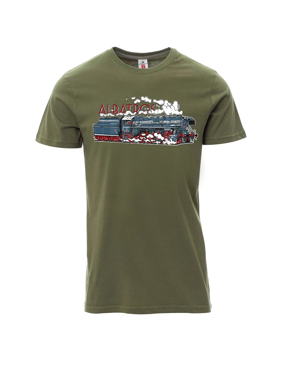 Khaki pánské tričko Lokomotíva Albatros