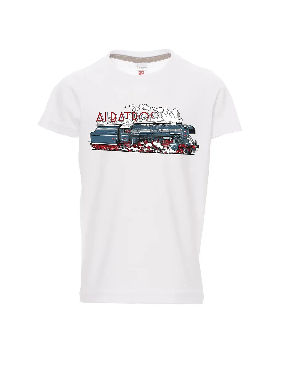 Bílé detské tričko Lokomotíva Albatros
