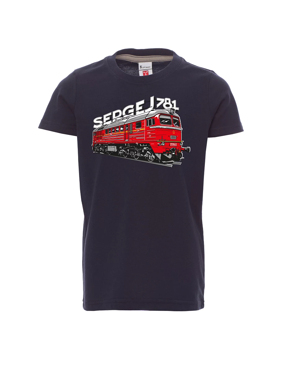 Navy detské tričko Lokomotíva 781 "Sergej" (M62)
