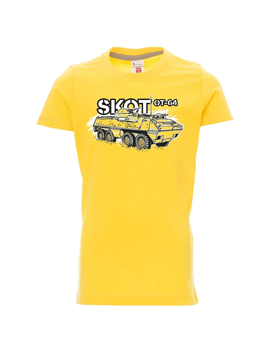 Žluté detské tričko Obrnený transportér OT-64 "SKOT"