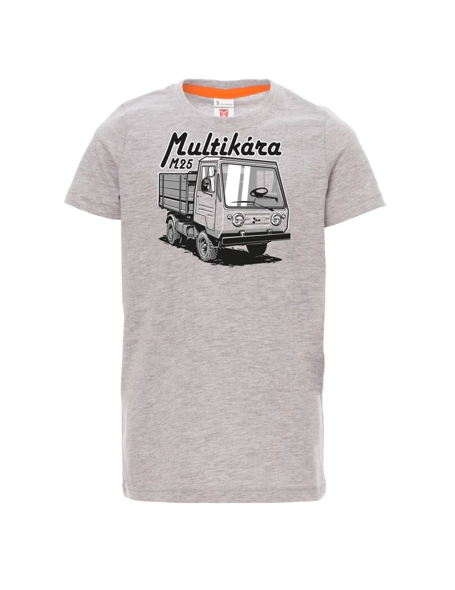 Šedý melír detské tričko Multikára M25