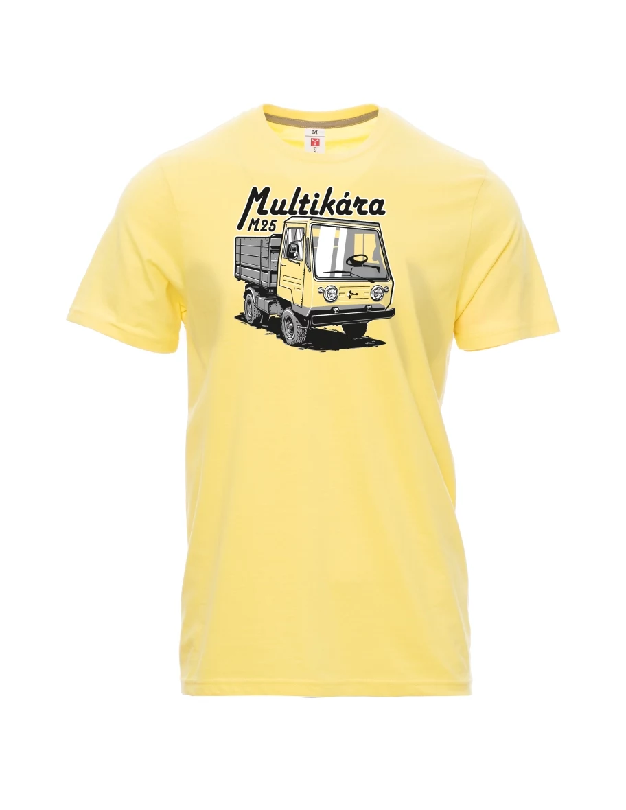 Svetložlté pánské tričko Multikára M25