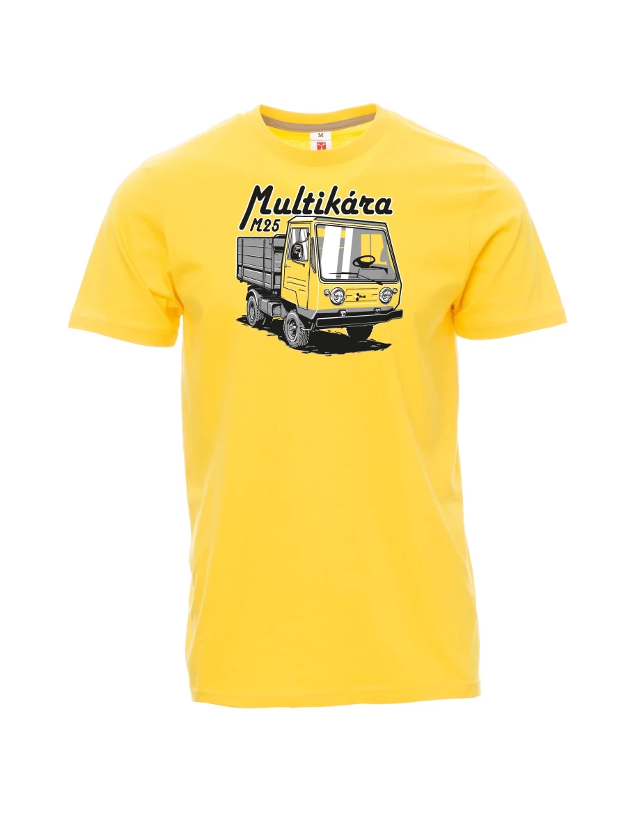 Žluté pánské tričko Multikára M25