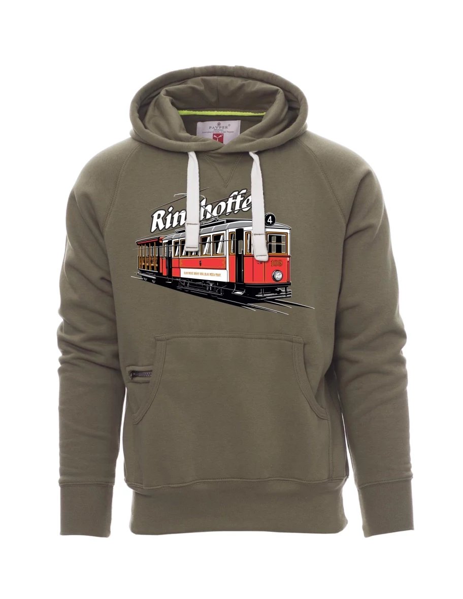 Khaki pánská mikina Električka Ringhoffer