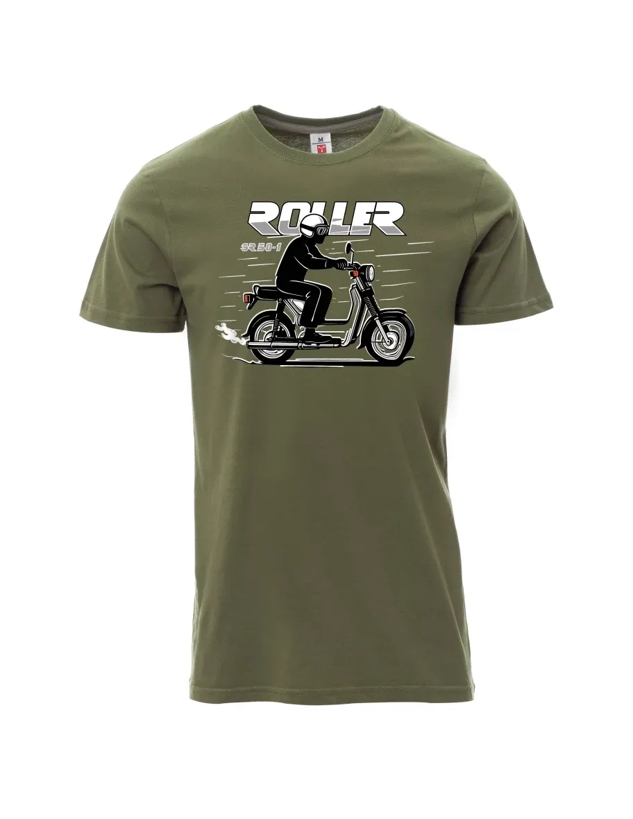 Khaki pánské tričko Skúter SR 50/1 Roller