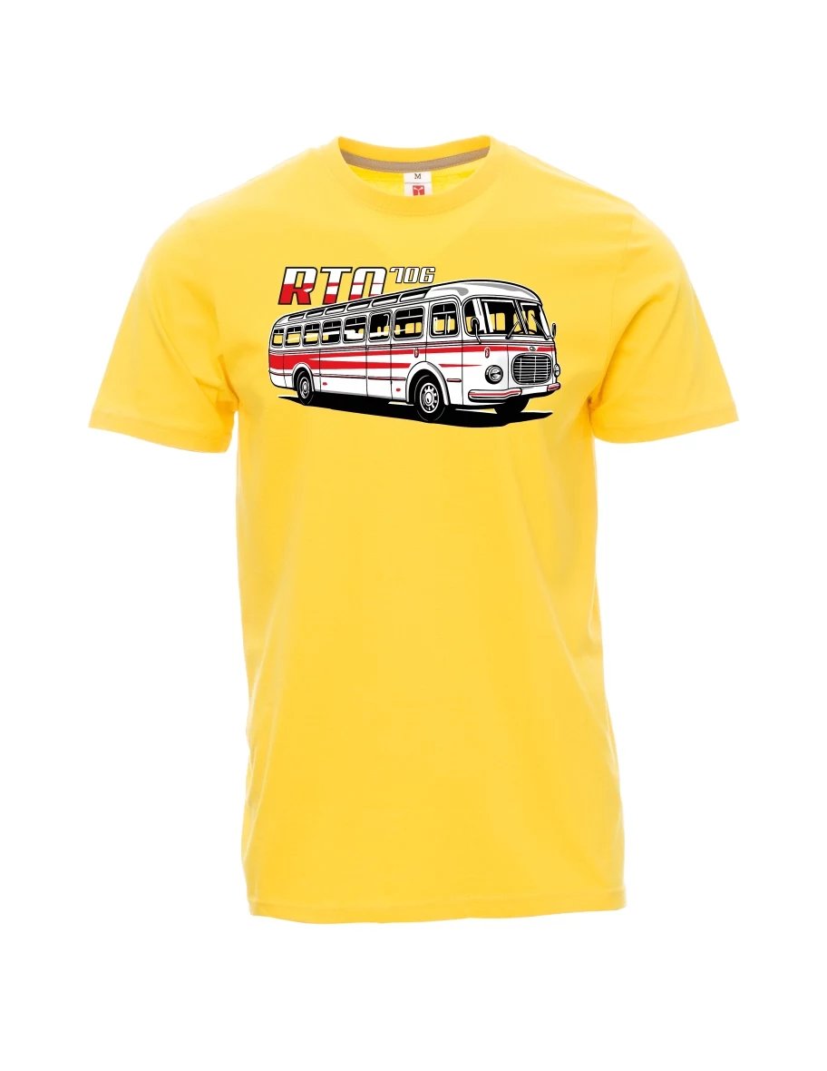 Žluté pánské tričko Autobus RTO 706