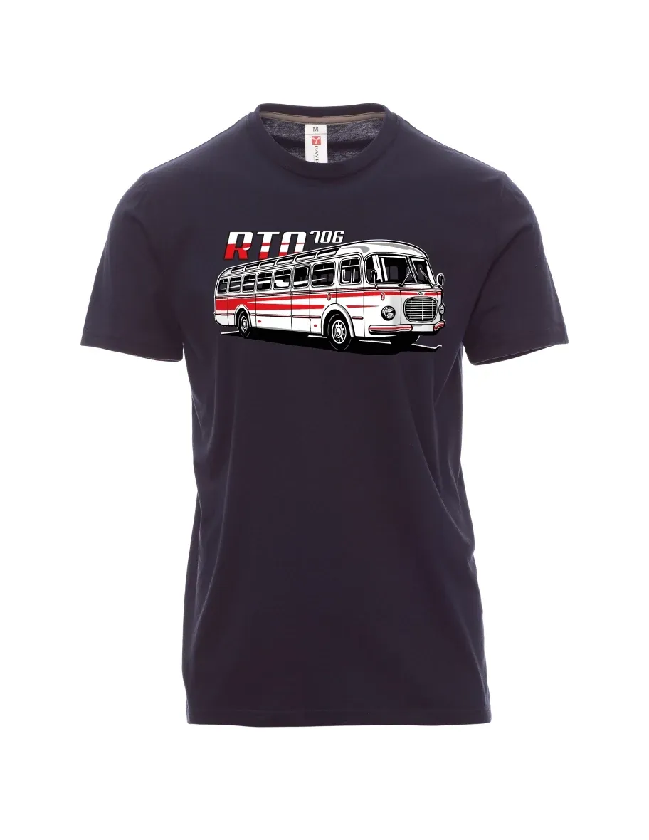 Navy pánské tričko Autobus RTO 706