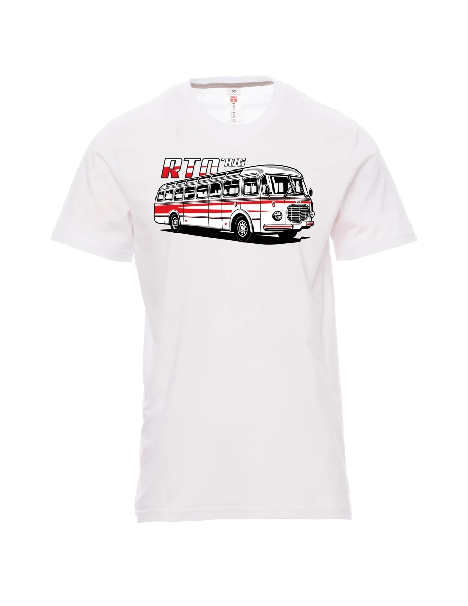 Bílé pánské tričko Autobus RTO 706