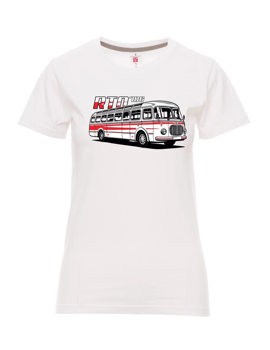 Bílé dámské tričko Autobus RTO 706