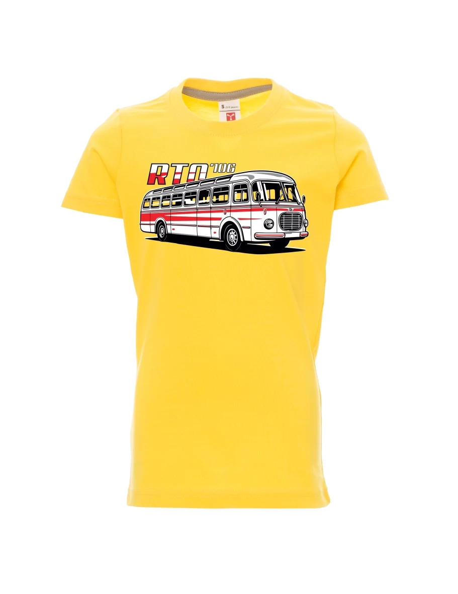 Žluté detské tričko Autobus RTO 706