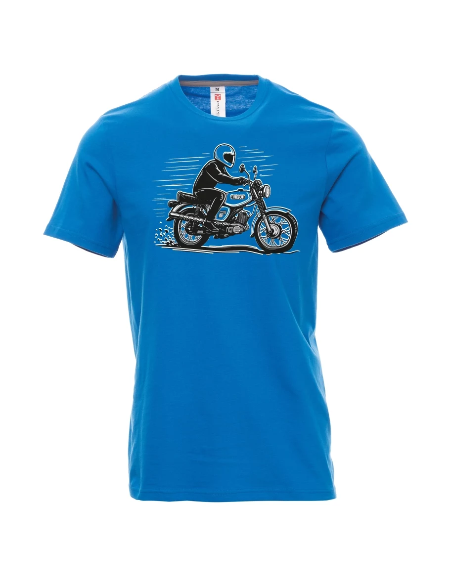 Světle modré pánské tričko Motorka Enduro S51