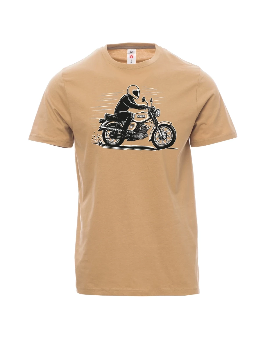 Hnědé pánské tričko Motorka Enduro S51