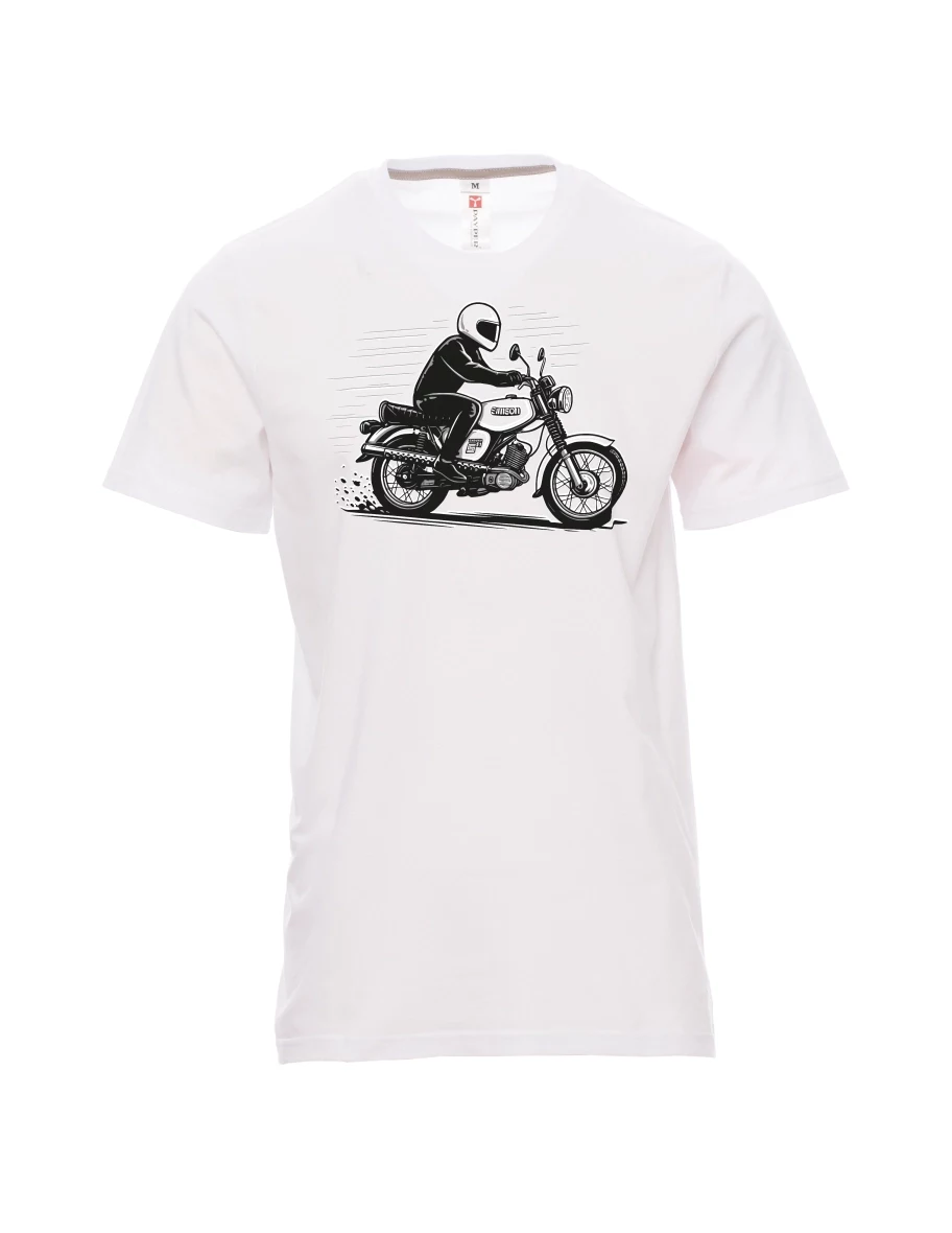 Bílé pánské tričko Motorka Enduro S51