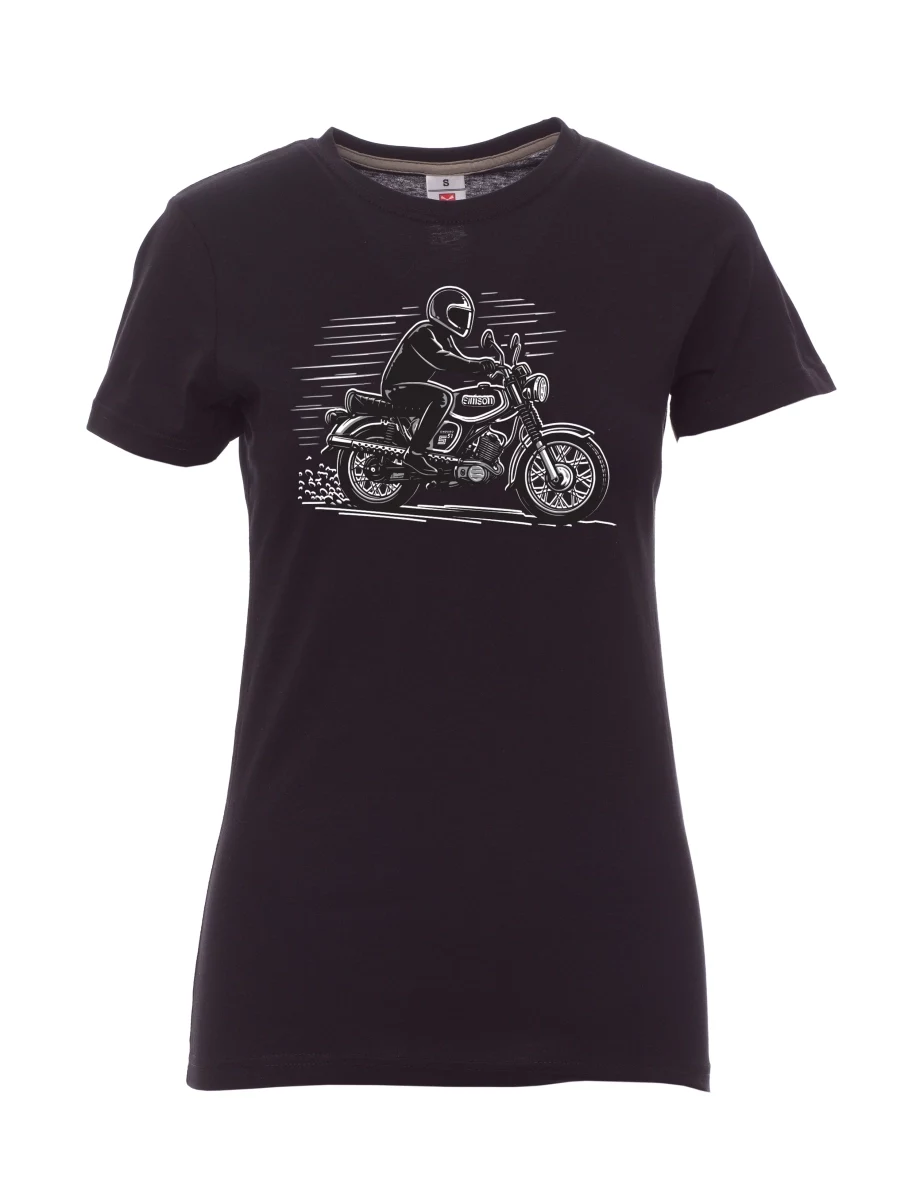 Černé dámské tričko Motorka Enduro S51