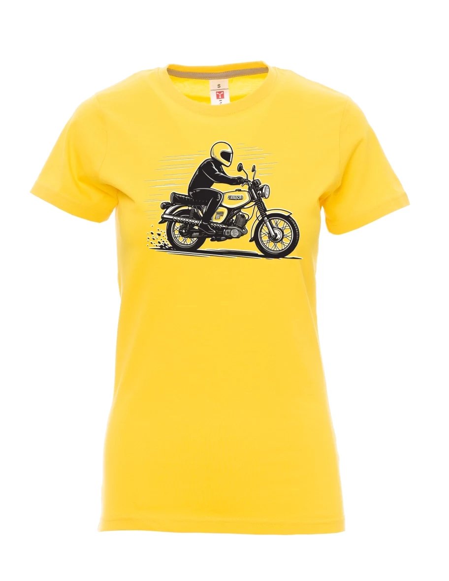 Žluté dámské tričko Motorka Enduro S51