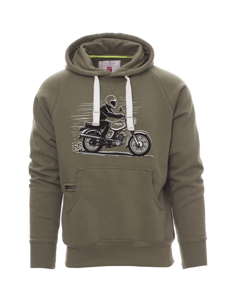 Khaki pánská mikina Motorka Enduro S51