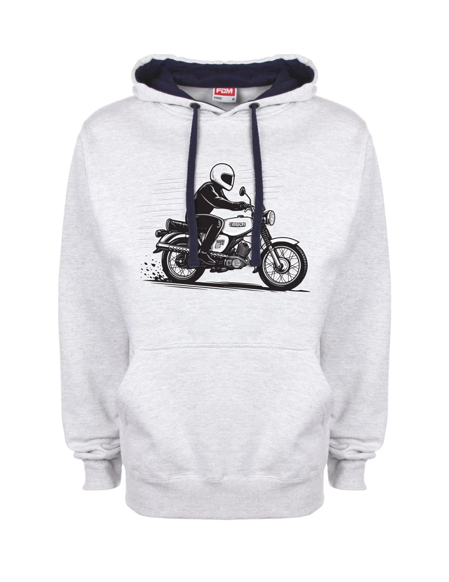 Modro-šedá mikina Motorka Enduro S51